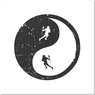 Lacrosse Ying Yang Posters and Art